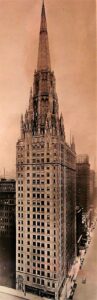 The completed Chicago Temple (late 1920s)