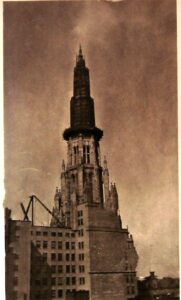 The distinctive Chicago Temple Tower on September 22, 1923