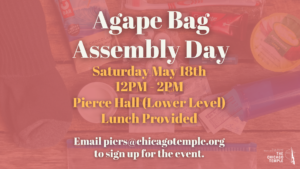 Agape Bag Assembly Day - May 18th